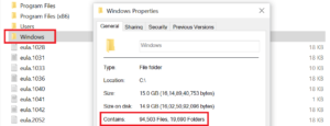 Windows Folder Size